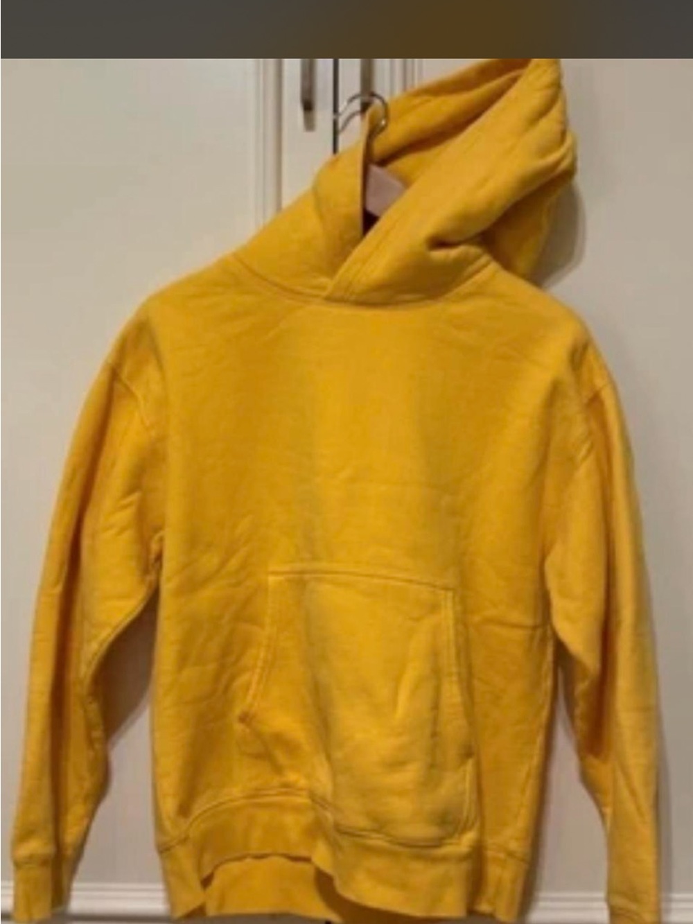 Womens Yellow Hooded Sweatshirt - Classic Pullover Hoodie